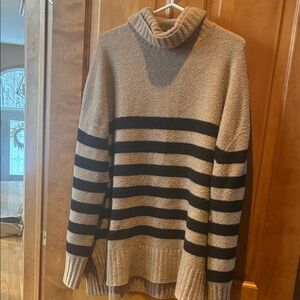 Striped Brown and Black women Sweater